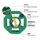 Coil winding reel storage coiled hand-cranked plastic take-up reel empty reel artifact cable portable reel Portable small reel beige (plug-in row retractable)