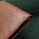Maiweini Herren Brieftaschengeschäft Kurzer Stil junger Student Cowide Clip Praktisches Geburtstagsgeschenk für Freund zu Ehemann zu Vater hell Brown