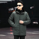 CHEVALPES international first-line brand men's mink-lined fur coat full mink fur integrated mid-length hooded coat military green M 165