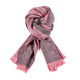 Gucci (GUCCI) Fashion Women's GG Jacquard Scarf Double G Wool Tassel Shawl Knitted Scarf New Year's Gift Pink Gray 133483(1272) One Size Size 180*48cm
