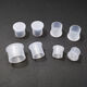 Fantasy white PE plastic thread protective cover dust-proof screw cap thread protective cover for external thread pipe cap TM6 50 pieces