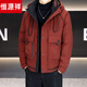 Hengyuanxiang морозостойкая одежда мужская утепленная зима 2024 новый модный бренд элитной американской спецодежды легкая куртка винный Qiji красного цвета M
