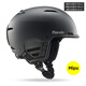 Nanen ski helmet men's and women's mips anti-collision single and double plate warm and breathable all-in-one snow helmet matte black L