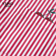 Yi Xiang Liying 100% cotton striped shirt women's autumn commuting simple fashion classic top red geometric S (155)