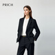 PRICH Zero Dyeing Simple Intelligent Temperament Flat Lapel Suit 2025 Winter New Commuting Jacket New Year 19 Black Suit M 165