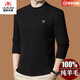 International Milan Ordos city-produced 100% woolen sweater for men in winter new half turtleneck sweater middle-aged thickened sheep. Cashmere sweater 19320 - dark blue gray high-end super non-pilling 2025 autumn and winter new model XL 175 (recommended weight 140-160Jin Jin is equal to 0.5 kg)