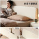 Yusenyi bed white double bed bedroom furniture storage bed low bunk bed + mattress 22 thick J56 hard H2Y211B17 18002000