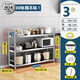 Floor-standing multi-layer microwave oven shelf with 3o4 storage 3 layers - length 150 width 40 height with