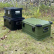 Manufacturer supplies outdoor aluminum box camping aluminum alloy storage box outdoor self-driving tour extra large storage box black 50L