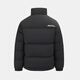 Xue Zhongfei's new all-match fashionable and casual slanted pocket men's and women's short stand-collar down jacket black|8056 L 175/92A