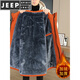 JEEP SPIRIT winter parka men's velvet thickened jacket men's winter cotton coat mid-length windbreaker warm jacket off-white 682 M 80-100