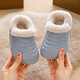 Shiwen EVA children's cotton slippers, furry shoes, warm cartoon, soft, non-slip, removable and washable, middle and large children's parent-child cotton slippers, khaki color 24-25 size