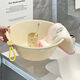 Miaopule thickened washbasin household washbasin large baby can use plastic basin student dormitory laundry basin footbath ins style cute powder medium size