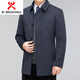 KBXNG Jinba Sheep Coat Men's 2025 Winter Business Casual Middle-aged and Elderly Thickened Warm Short Wool Single-Lined Jacket Black M 170