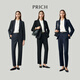 PRICH Zero Dyeing Simple Intelligent Temperament Flat Lapel Suit 2025 Winter New Commuting Jacket New Year 19 Black Suit M 165
