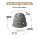 Sherundo knitted hat for women in winter, Korean version, versatile, large head circumference, mountaineering woolen hat, windproof, autumn and winter anti-cold hat, small face, black