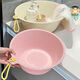 Miaopule thickened washbasin household washbasin large baby can use plastic basin student dormitory laundry basin footbath ins style cute powder medium size