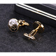 Aoyanlai Chinese style Tai Chi men's cufflinks, shirt cuffs, French button shirt cuffs, men's cuffs, business Chinese elements, Tai Chi style_gold