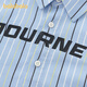 BALABALA balaOne BALABALA children's long-sleeved shirts for girls and boys 2026 new spring stripes blue tone 00388 120