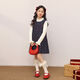 LUSON Chen Dazhu children's clothing girls plaid dress 2025 autumn and winter new style girl skirt children's vest dress