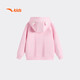 Anta children's sweatshirt girls' 26 new year style red pony print cute hooded pullover 362619723S Sakura Pink-1 120