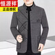 Hengyuanxiang Spring and Autumn New Wool Wool Jacket Men's Casual Loose Versatile Jacket Middle-aged Stand-up Collar Dad's Wear Gray M 170 (90-115Jin Jin is equal to 0.5kg)