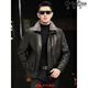 GOLDLION G+Goldlion Leather Men's Genuine Leather Haining Jacket Short First Layer Cowhide Mink Fur Collar Down Jacket Fur Black Down Liner L Recommended weight 110Jin Jin is equal to 0.5kg -125Jin Jin is equal to 0.5kg