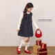 LUSON Chen Dazhu children's clothing girls plaid dress 2025 autumn and winter new style girl skirt children's vest dress