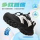 BOBDOG children's shoes 2026 new spring breathable running shoes for boys and older children, girls' shoes, mesh children's sports shoes, black/meter 26, suitable for feet length 16.0CM