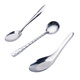 Shantou Lincun spoon for eating, stainless steel spoon, household flat spoon, watermelon spoon, tableware spoon, drinking spoon, family spoon, practical