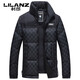 LILANZ 2025 Новый зимний короткий пуховик на гусином пуху, мужской утепленный теплый воротник-стойка, модная куртка для молодежи и среднего возраста, черный M 170