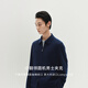 14361436 Business 2026 Spring/Summer Small Lapel Round Machine Fine Texture Men's Jacket Navy M