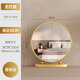 DYQTled Lighted Makeup Mirror Desktop Light Luxury Dressing Table Dormitory Bedroom Fill-Light Charging Large Mirror Rotatable No Light 30 Mirror Surface - Champagne Gold