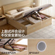 Quanyou Home Double bed high box storage bed panel bed modern simple master bedroom bed 1.5x2 meters furniture