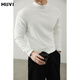 Muweide velvet half turtleneck bottoming long-sleeved shirt for men in autumn basic wear with mature and stable casual men's sweatshirt black 90% of buyers choose XL recommended 125-140 Jin Jin equals 0.5 kg