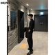 Muweide velvet half turtleneck bottoming long-sleeved shirt for men in autumn basic wear with mature and stable casual men's sweatshirt black 90% of buyers choose XL recommended 125-140 Jin Jin equals 0.5 kg