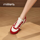 Millies Genuine Leather Soft Sole Virtue Shoes Women's Fashion Zodiac Year Red Casual Sports Shoes Versatile White Shoes Beige 34