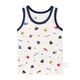MIKIHOUSE Children's T-shirt Mickey House Twin Bees Pure yarn processing full pattern vest Japan direct mail White(01) 140