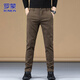 ROMON casual pants men's business pants spring men's Korean style trendy straight slim trousers coffee 31