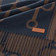 HERMES Hermès pattern design cashmere scarf for men and women, Valentine's Day gift, navy blue H259157S 04