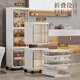 Nafenai bathroom sandwich storage cabinet storage cabinet kitchen floor storage cabinet removable finishing cabinet toilet side narrow slot cabinet 22*25*127 foldable new four-layer 8 compartment