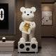 BHM Violent Bear Ornament Living Room TV Cabinet Sofa Large Floor-standing Decoration High-End Atmosphere Moving and Housewarming Gift Fortune Pfaff Violent Bear + Bluetooth Karaoke Speaker