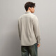 Heilan long-sleeved shirt for men in autumn simple solid color comfortable simple shirt for men Khaki D0 40 175/92A recommended 137-148Jin Jin is equal to 0.5 kg