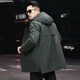 CHEVALPES international first-line brand men's mink-lined fur coat full mink fur integrated mid-length hooded coat military green M 165