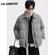 LILANZ official fake two-piece design 2025 new winter lapel light down jacket short men's warm jacket blue gray - flagship model M 100-120Jin Jin equals 0.5 kg