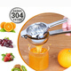 German thickened 304 stainless steel manual juicer lemon squeezer household lemon juicer SUS304 lemon clip large size 8.5CM