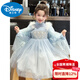 Disney Elsa Princess Dress Autumn Girls Elsa Dress Frozen Girls Autumn Winter Skirt Children's Birthday Dress Blue 100 cm