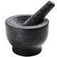 Garlic mortar, old-fashioned marble garlic mortar, manual garlic masher, stone mortar, household grinding bowl, pounding bowl, granite pestle, natural stone, durable