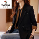 Woodpecker (TUCANO) blazer women's autumn and winter 2025 new casual temperament goddess style fashionable design suit brown L 120Jin Jin is equal to within 0.5 kg