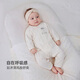 Babylove newborn one-piece spring and autumn newborn baby pure cotton lace-up romper jacquard breathable monk suit
